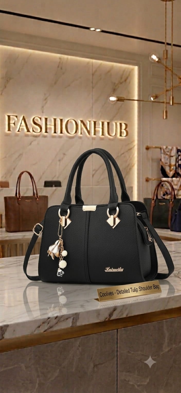 Coolives Detailed Tulip Shoulder Bag